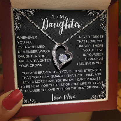 To My Daughter, Straighten Your Crown|Forever Love Necklace