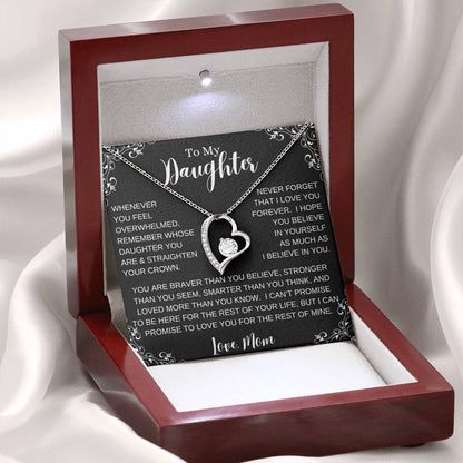 To My Daughter, Straighten Your Crown|Forever Love Necklace