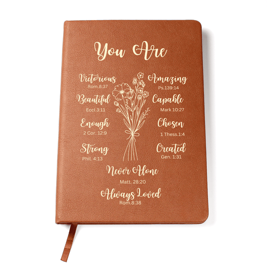 You Are....Beautiful/Vegan Leather Journal