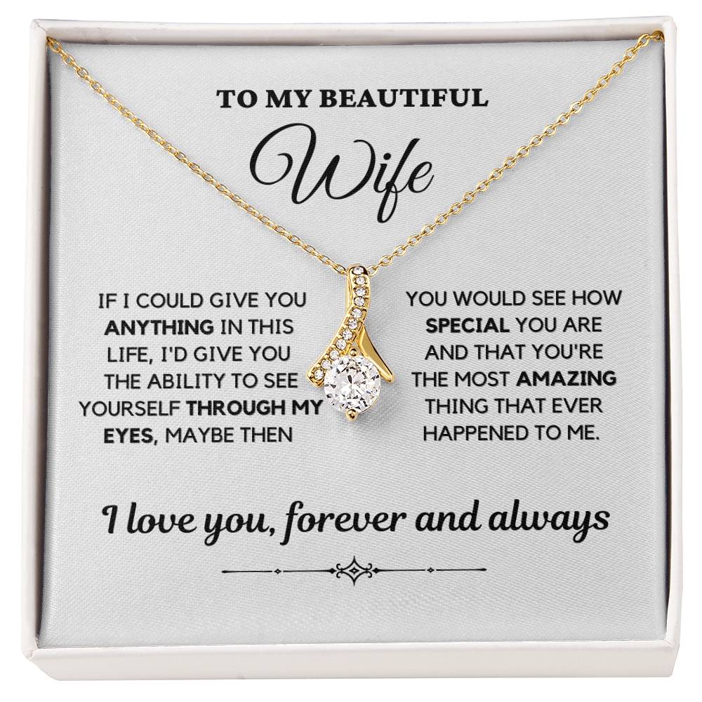 To My Beautiful Wife/Alluring Beauty Necklace