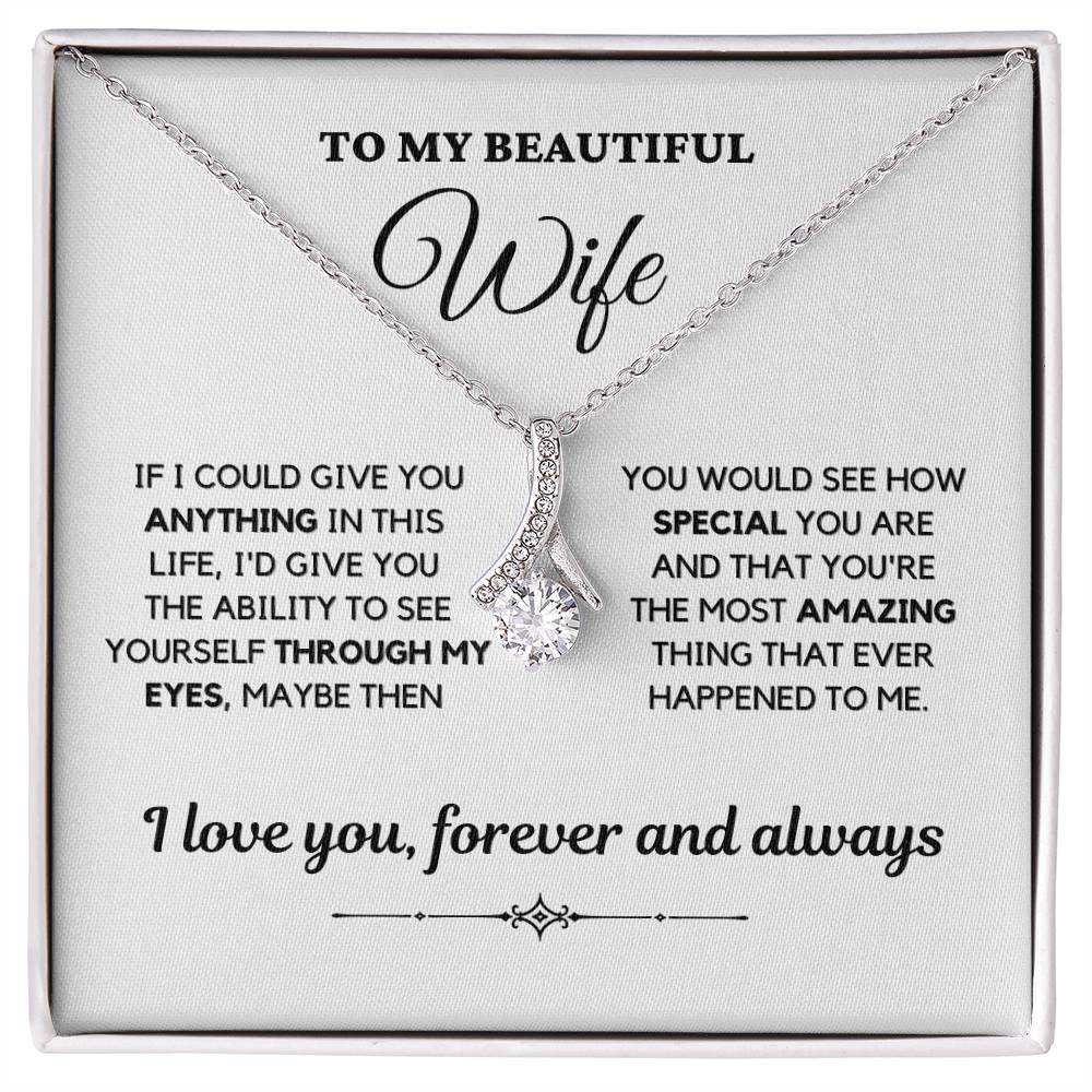 To My Beautiful Wife/Alluring Beauty Necklace