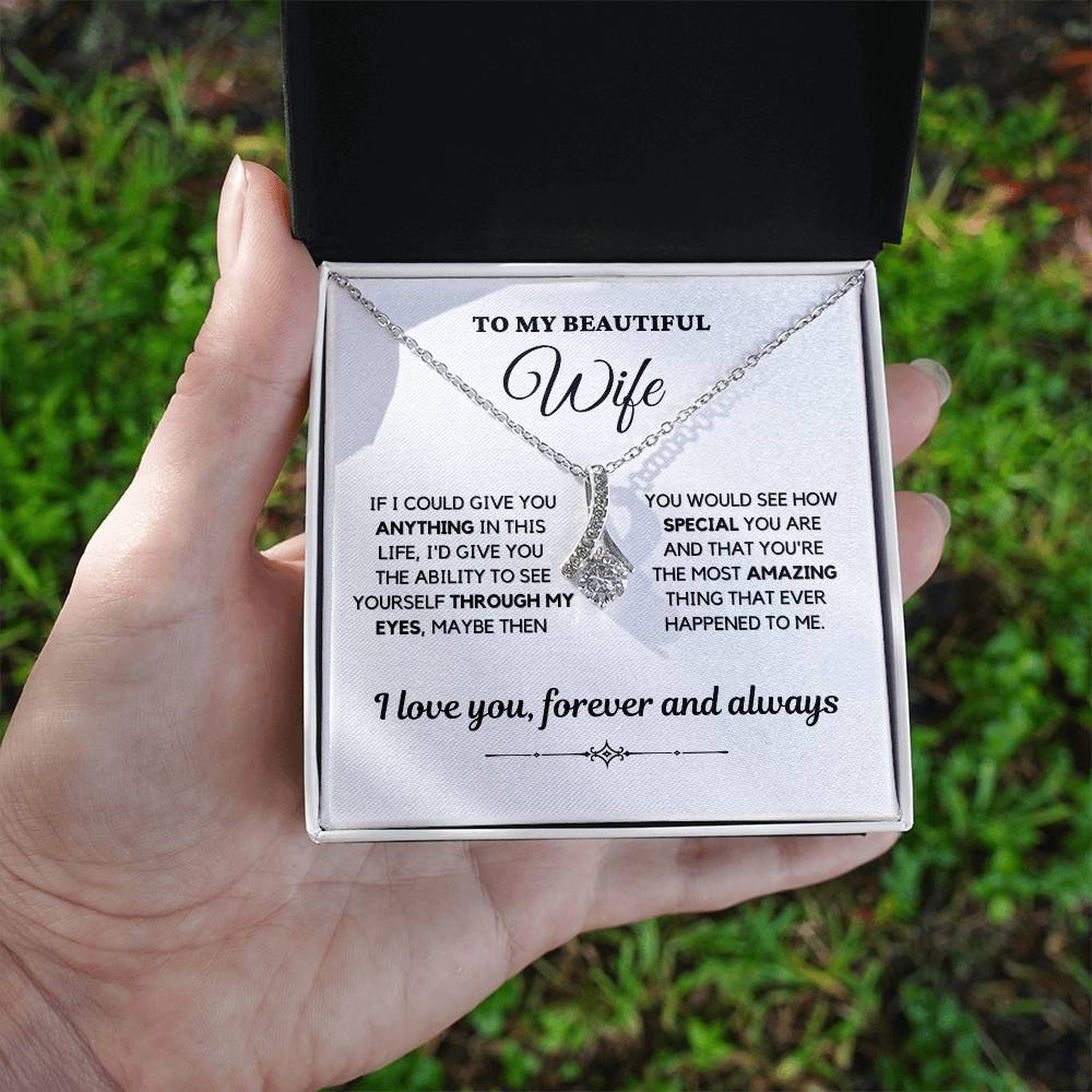 To My Beautiful Wife/Alluring Beauty Necklace