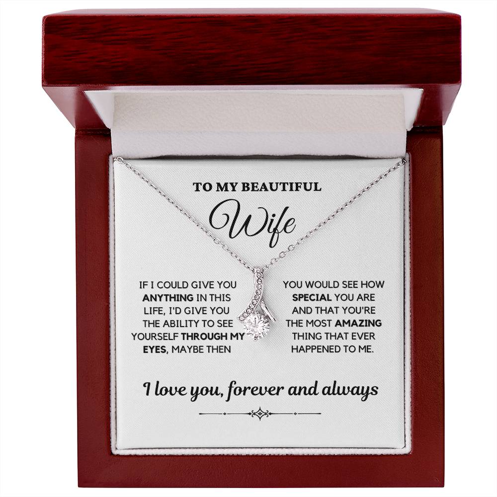 To My Beautiful Wife/Alluring Beauty Necklace