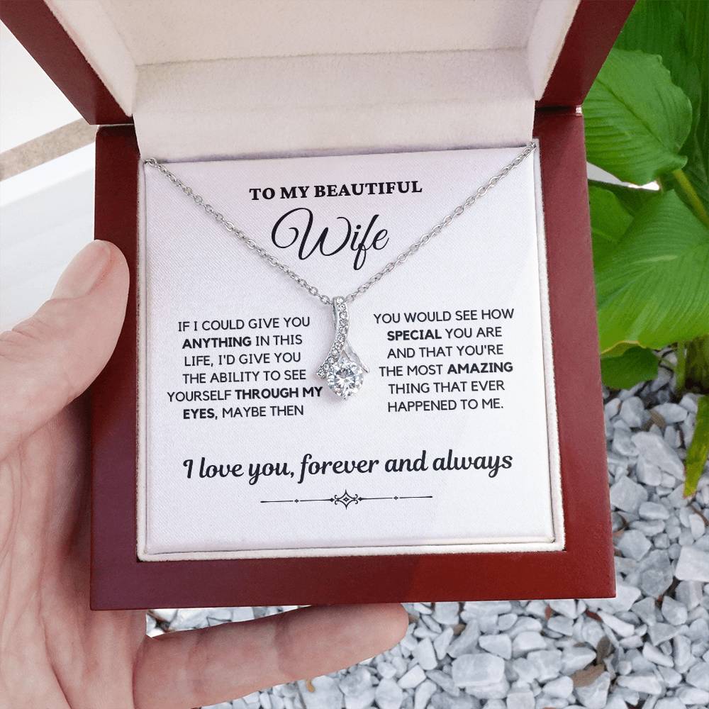 To My Beautiful Wife/Alluring Beauty Necklace