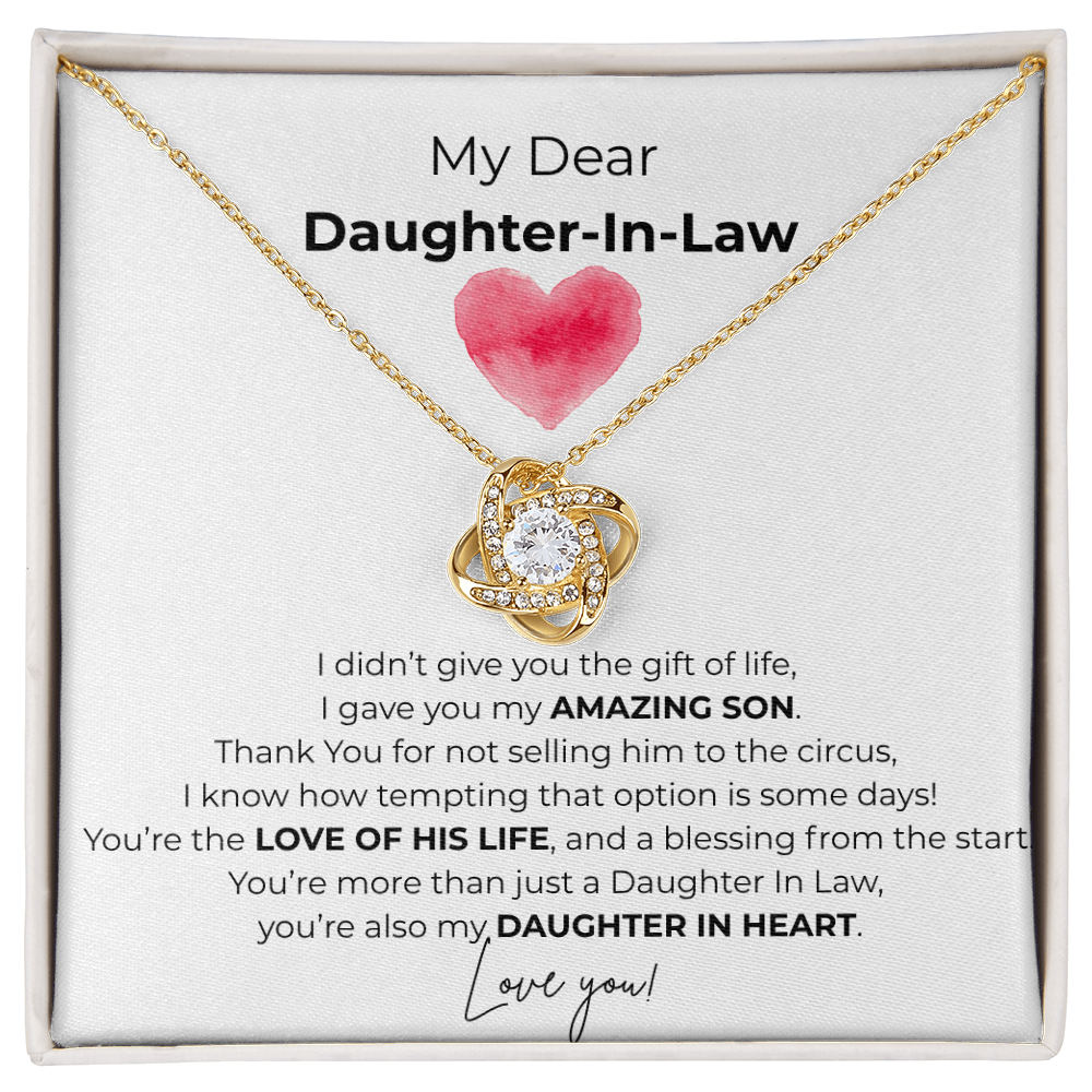 Daughter In Law/Love Knot Necklace