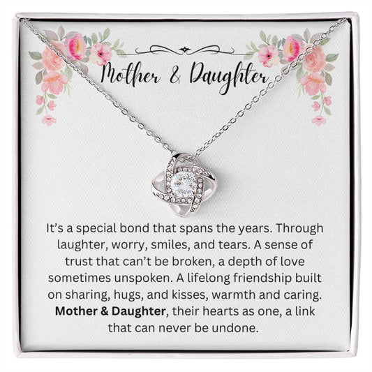 Mother & Daughter/Special Bond/Love Knot Necklace