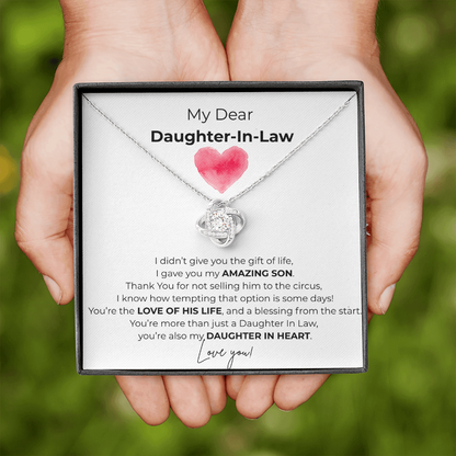 Daughter In Law/Love Knot Necklace