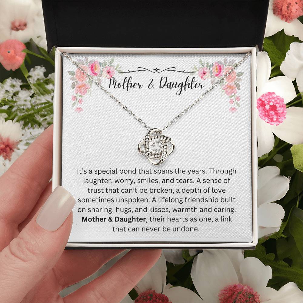 Mother & Daughter/Special Bond/Love Knot Necklace