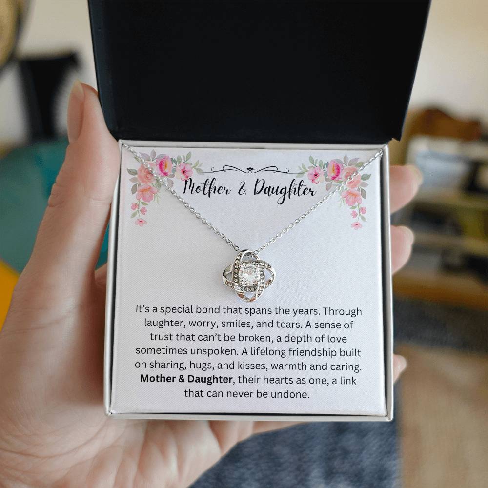 Mother & Daughter/Special Bond/Love Knot Necklace