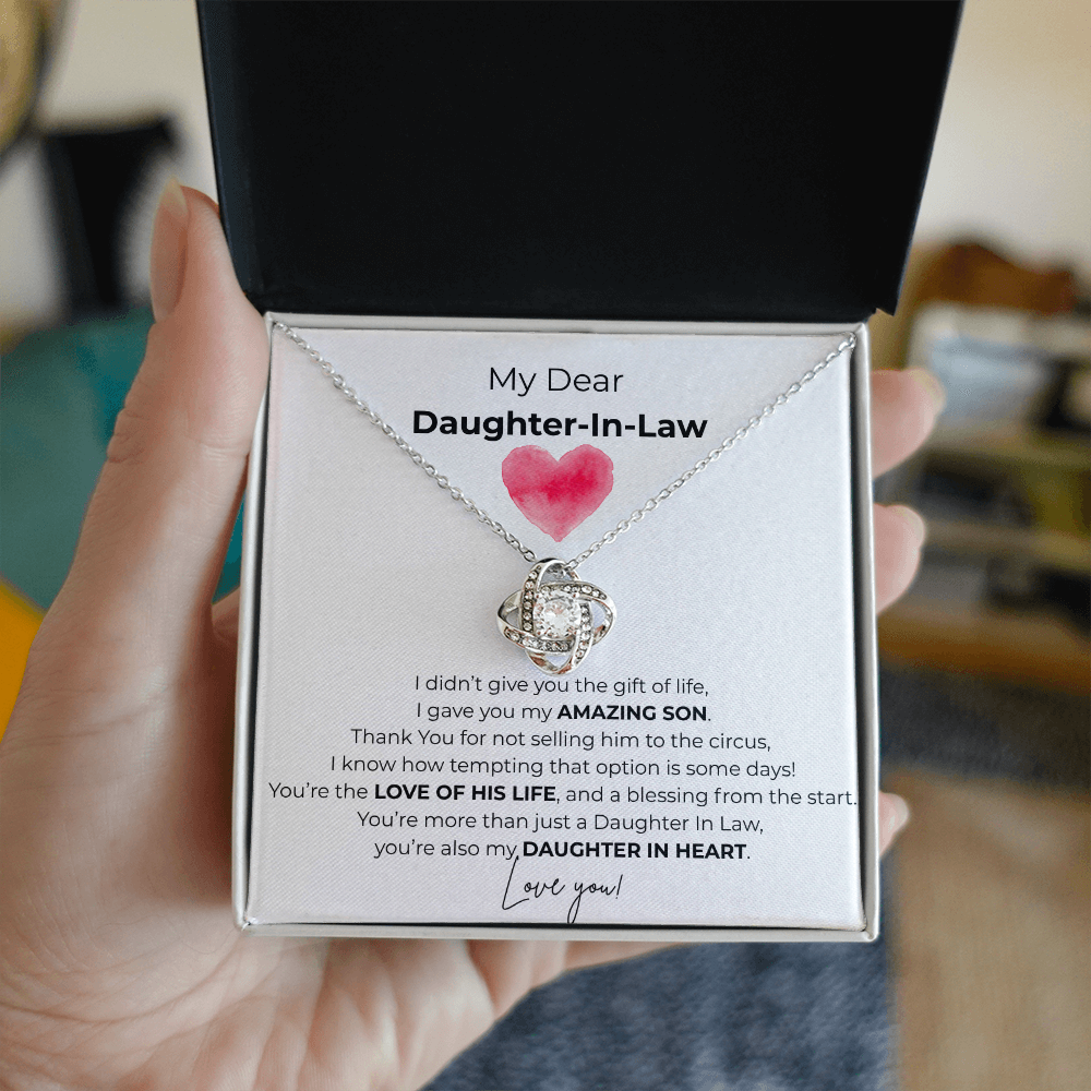 Daughter In Law/Love Knot Necklace