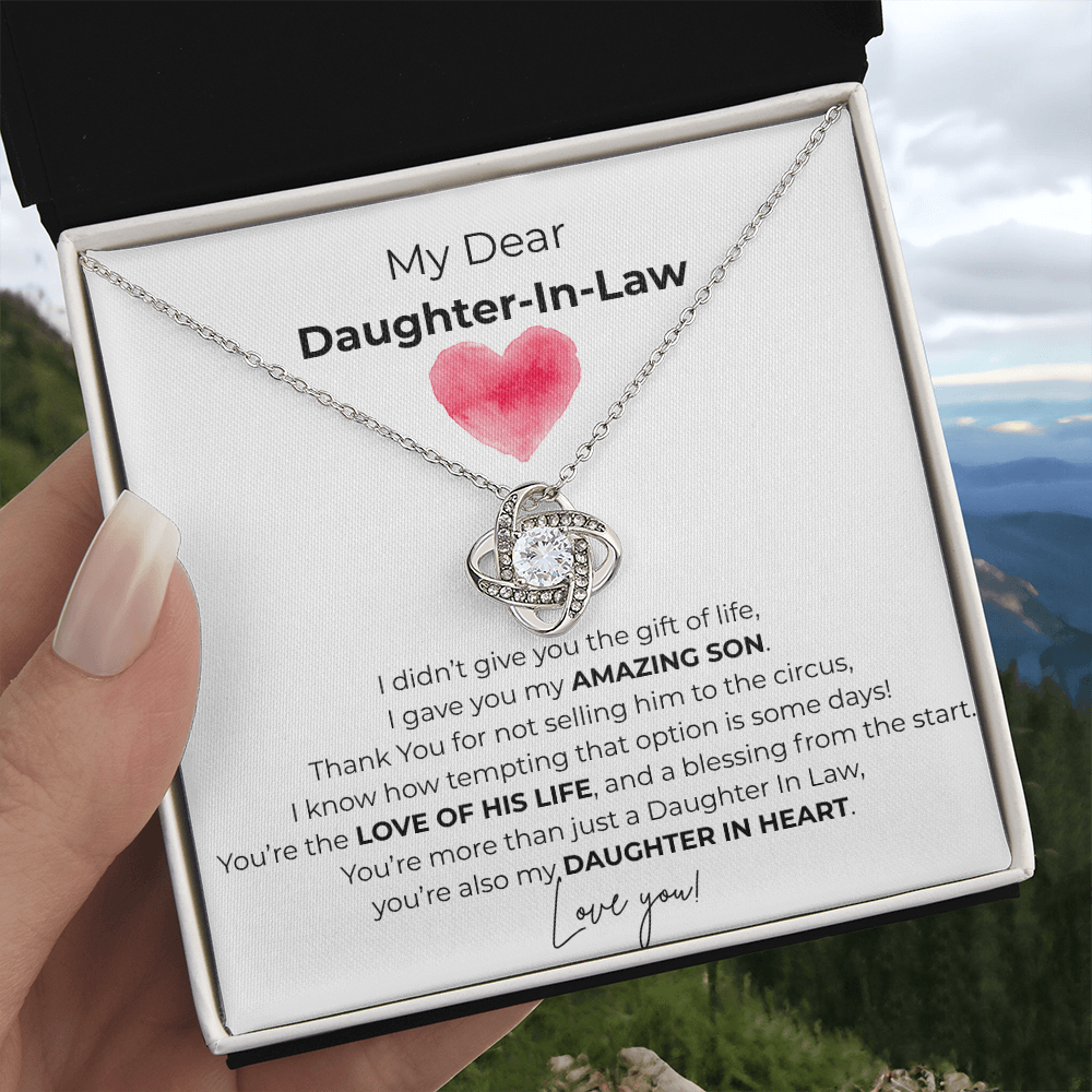 Daughter In Law/Love Knot Necklace