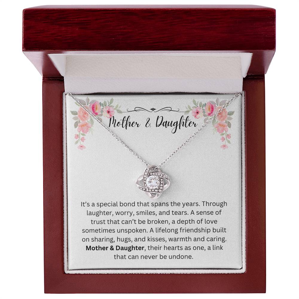 Mother & Daughter/Special Bond/Love Knot Necklace