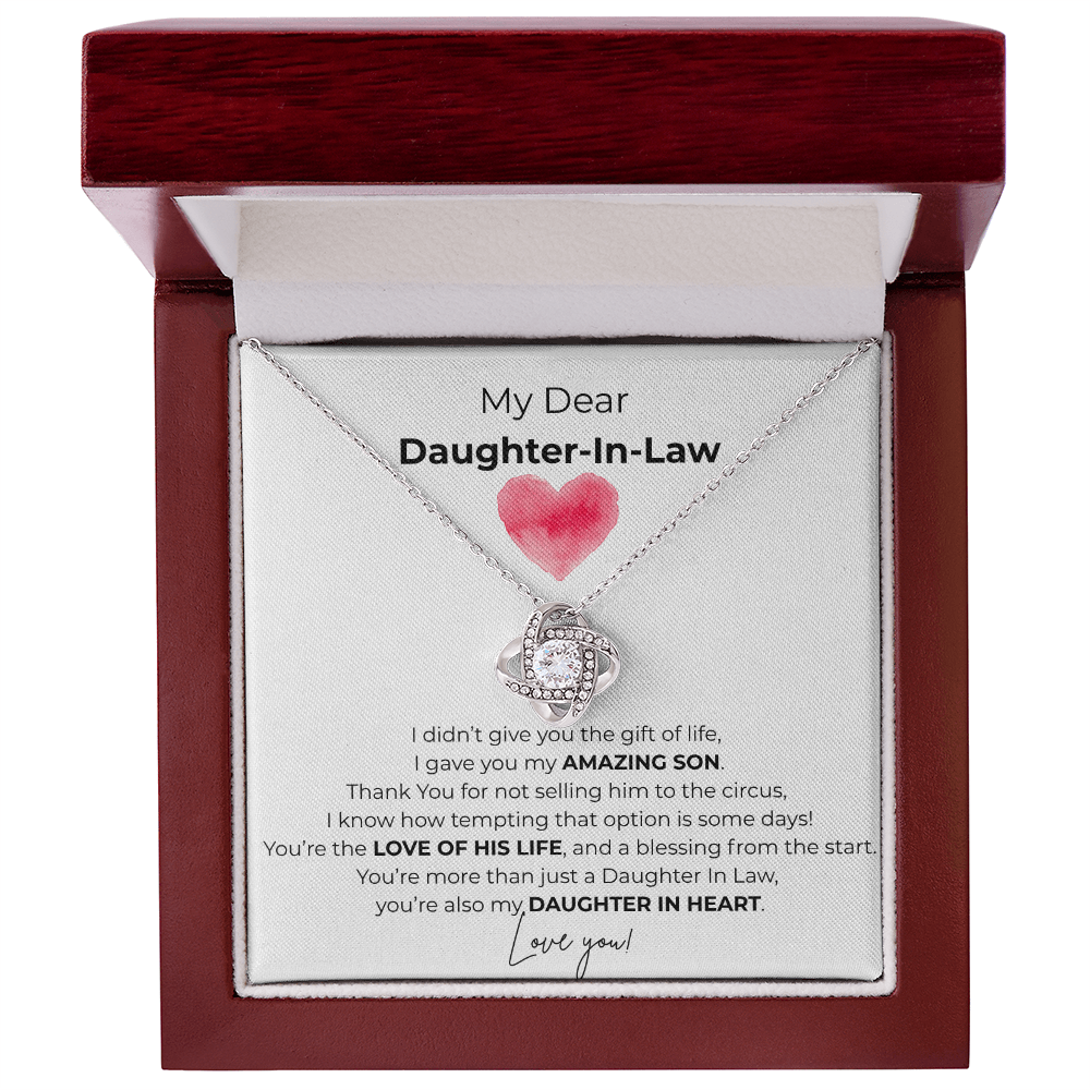 Daughter In Law/Love Knot Necklace