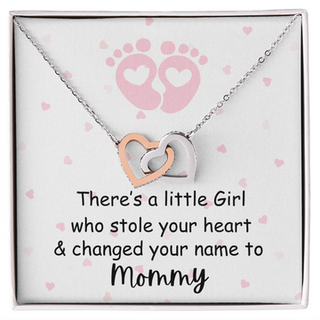 Little Girl Who Stole Your Heart/Interlocking Hearts necklace