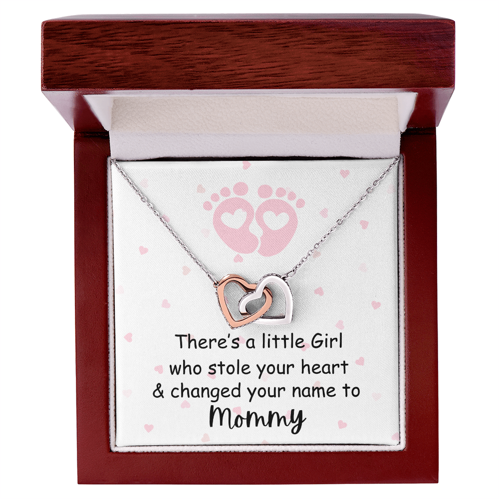Little Girl Who Stole Your Heart/Interlocking Hearts necklace
