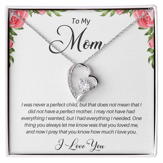 To My Mom | I Love You - Forever Love Necklace