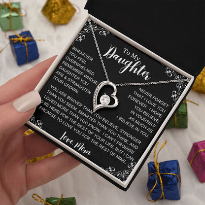 To My Daughter, Straighten Your Crown|Forever Love Necklace