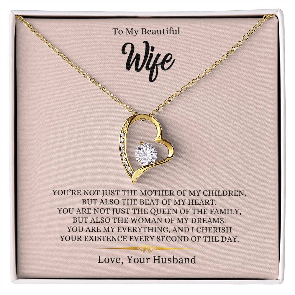 To My Beautiful Wife | You Are My Everything - Forever Love Necklace