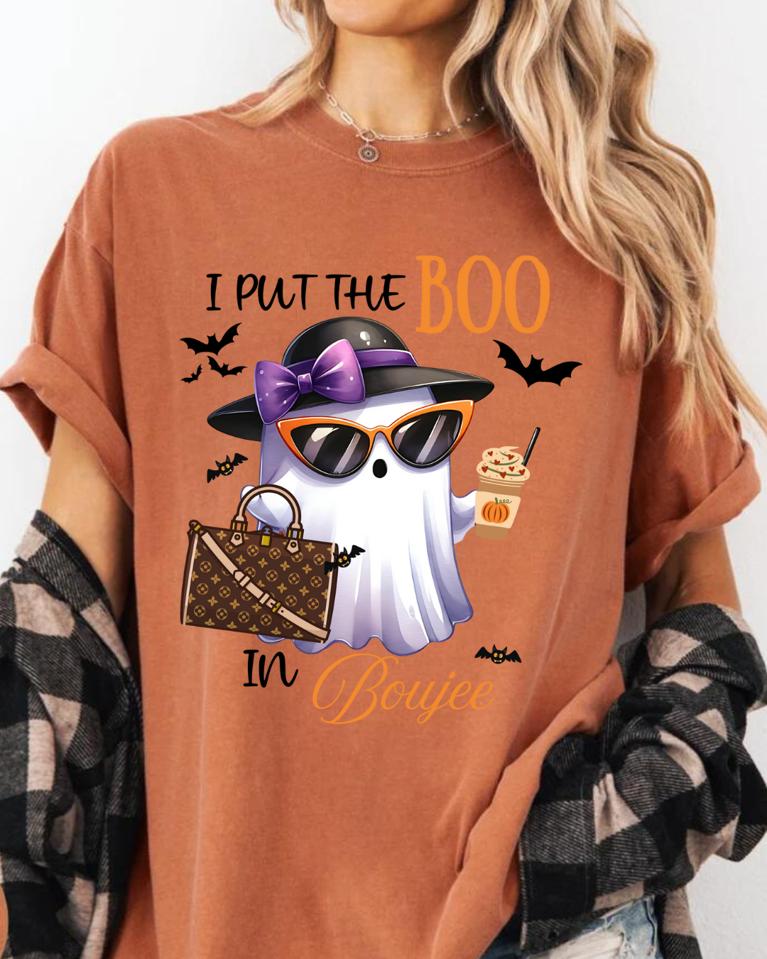 Boujee Ghost/Comfort Colors/Crewneck Unisex T-shirt