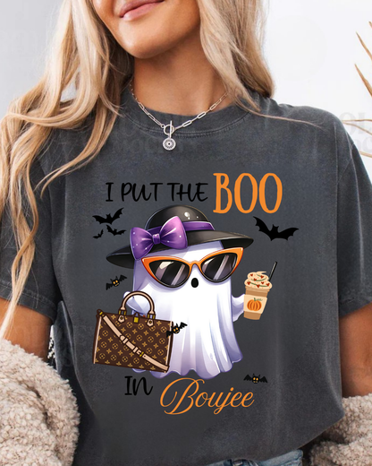 Boujee Ghost/Comfort Colors/Crewneck Unisex T-shirt