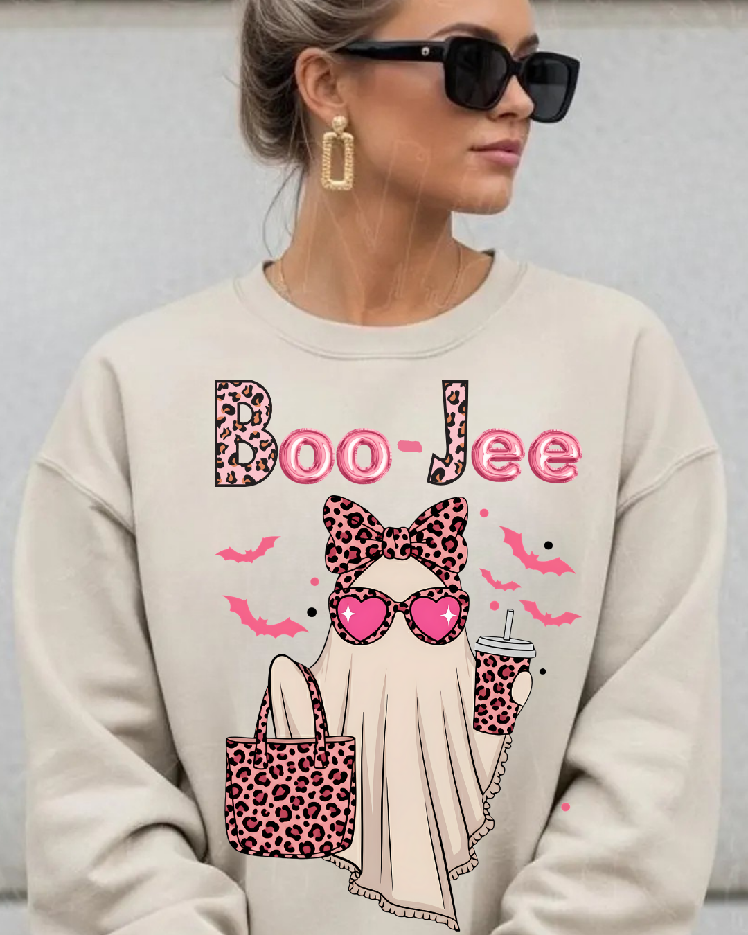 Boo-Jee Ghost -Spooky Chic Crewneck Sweatshirt - Halloween Apparel, Unisex Cozy Sweater, Trendy Fall Fashion, Gift for Her, [...]