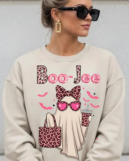 Boo-Jee Ghost -Spooky Chic Crewneck Sweatshirt - Halloween Apparel, Unisex Cozy Sweater, Trendy Fall Fashion, Gift for Her, [...]
