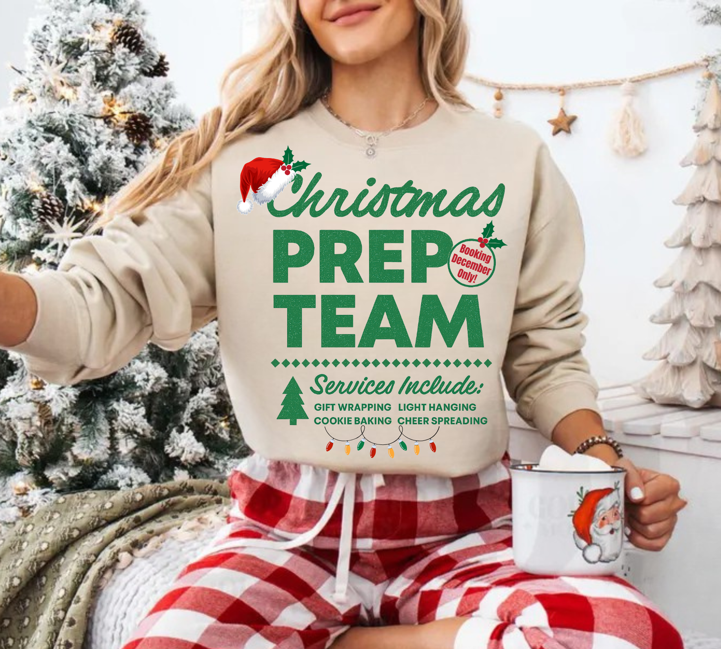 PREP CREW (GREEN) CREWNECK SWEATSHIRT