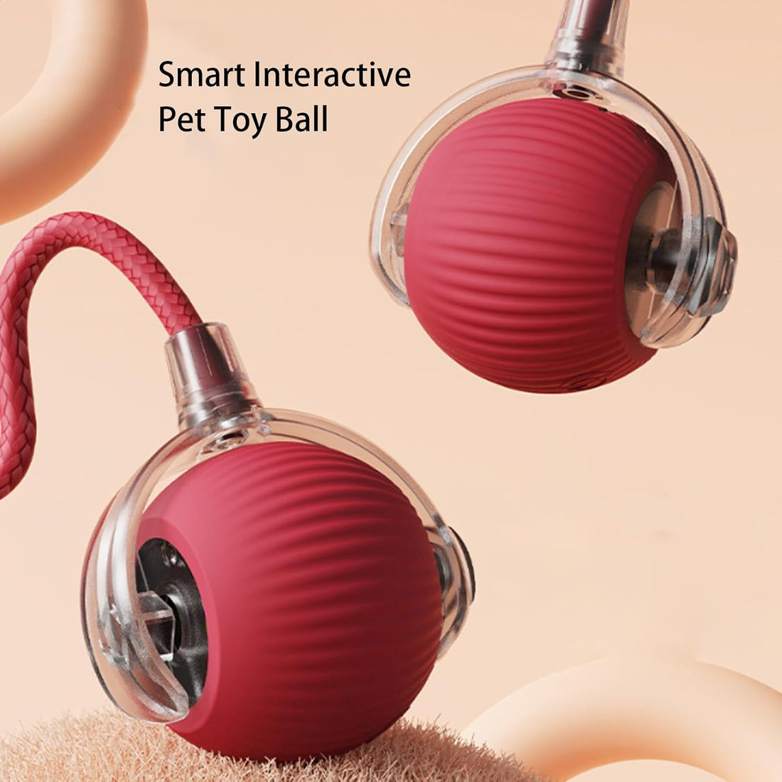 🔥Boredom Buster- Interactive Pet Ball.  Keep Your Pet Happy, Active & Out of Trouble—Without Lifting a Finger.  This toy keeps pets busy for HOURS!