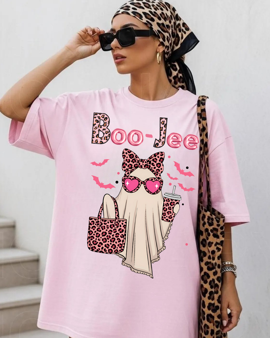 Boo-Jee Ghost T-Shirt, Comfort Colors, Unisex Halloween Tee, Cute Fall Shirt, Funny Ghost T, Autumn Fashion, Trendy Graphic T-Shirt