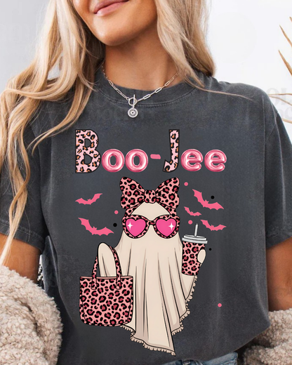 Boo-Jee Ghost T-Shirt, Comfort Colors, Unisex Halloween Tee, Cute Fall Shirt, Funny Ghost T, Autumn Fashion, Trendy Graphic T-Shirt