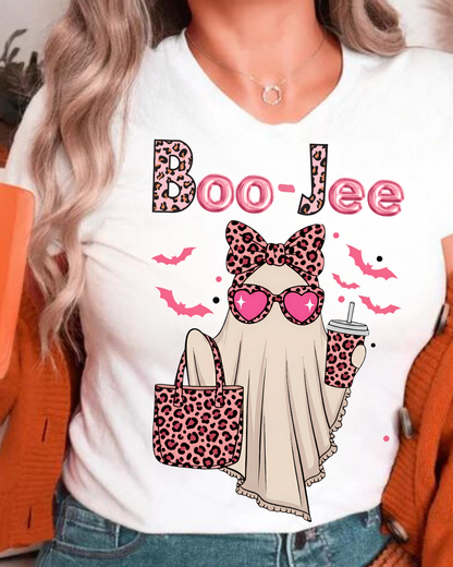 Boo-Jee Ghost T-Shirt, Comfort Colors, Unisex Halloween Tee, Cute Fall Shirt, Funny Ghost T, Autumn Fashion, Trendy Graphic T-Shirt