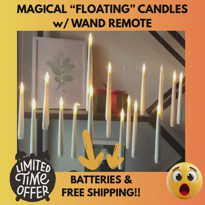 Magical Floating Candles w/ Magic Wand Remote
