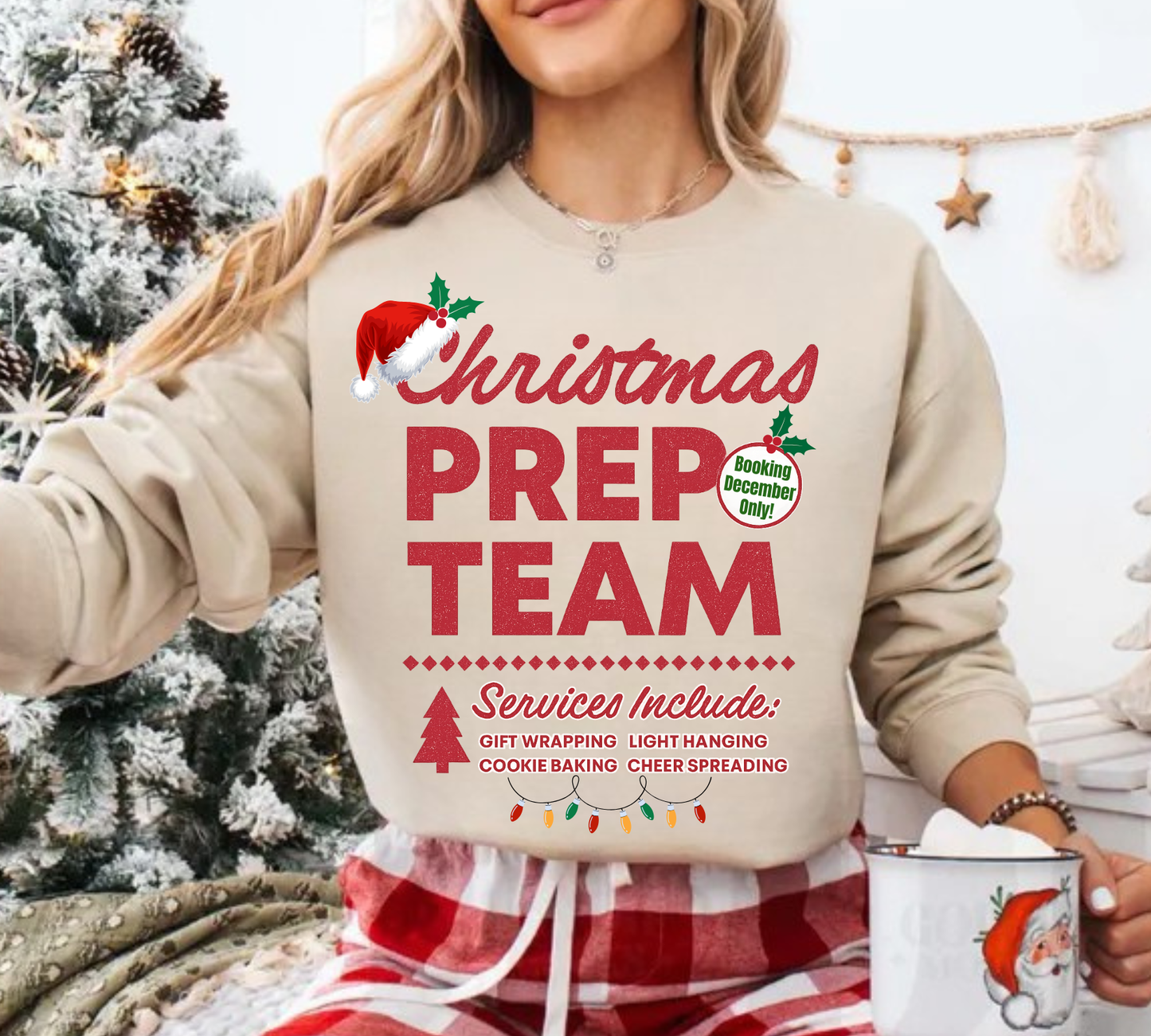PREP CREW (RED) GILDAN CREWNECK