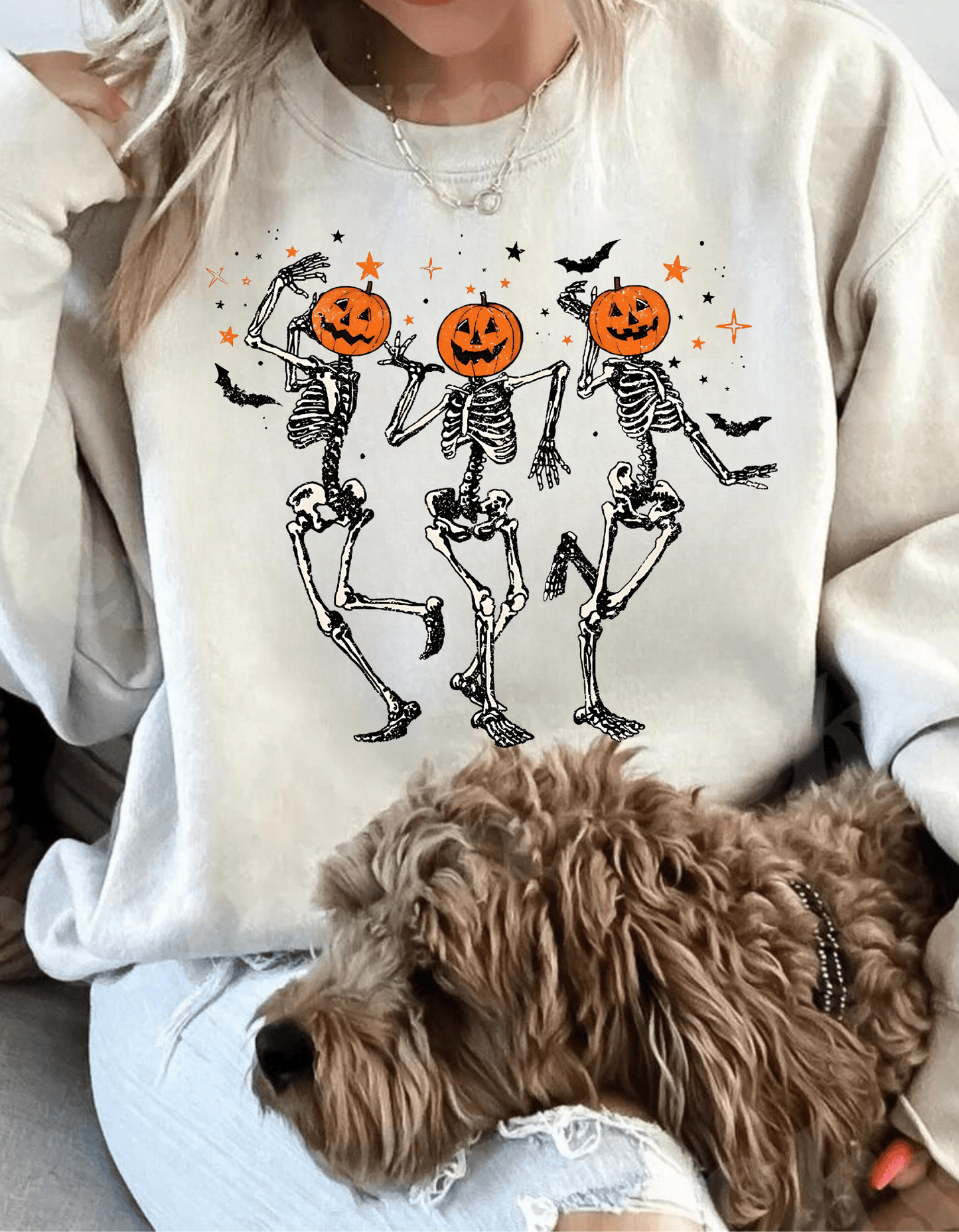 Dancing Skeleton/Unisex  Crewneck Sweatshirt