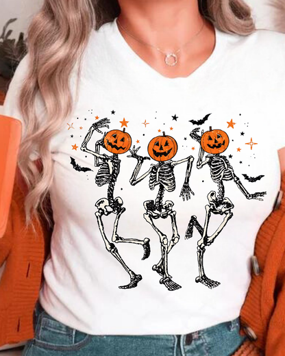 BACK IN STOCK!!! Dancing Skeleton/Comfort Colors dyed T-shirt