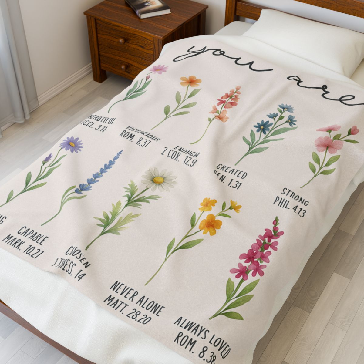 You Are....Velveteen Plush Blanket/3 sizes