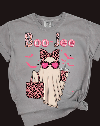 Boo-Jee Ghost T-Shirt, Comfort Colors, Unisex Halloween Tee, Cute Fall Shirt, Funny Ghost T, Autumn Fashion, Trendy Graphic T-Shirt