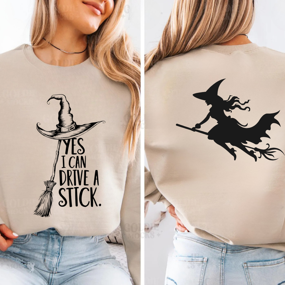 Cozy Unisex Sweatshirt "YES, I CAN DRIVE A STICK"